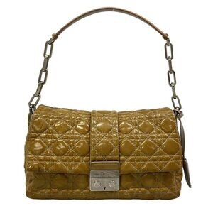 Dior Shoulder Bag New Rock Cannage Stitch Beige Gray Chain X